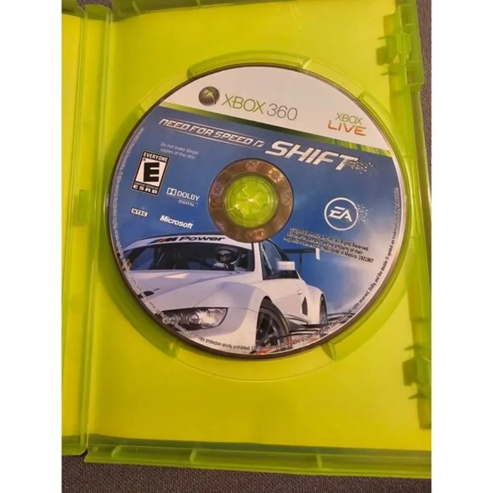 Need for Speed Shift Xbox 360‎ EA Games Racing BMW M3 Cover Art NTSC Complete
